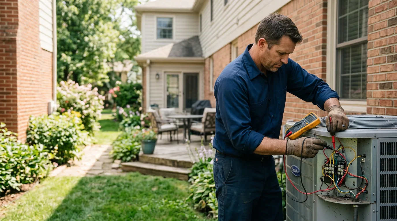 HVAC technician working near Mason, TN